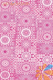 Цветочки из точек розовые