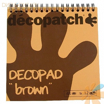 Блокнот Decopad, коричневый, 48 лис...