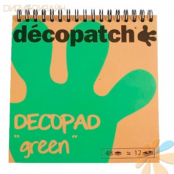 Блокнот Decopad, зеленый, 48 листов