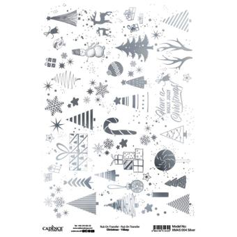 Трансфер натирка SILVER XMAS-004 30...