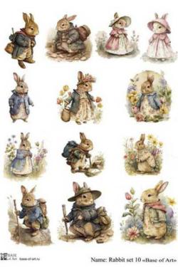 Rabbit set 10 A4, фото 1